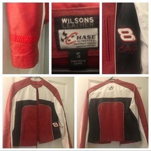 Leather jacket from Wilson’s- NASCAR